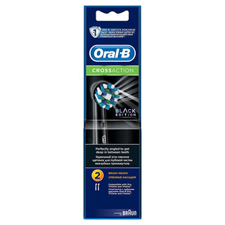 Oral-B Crossaction Black Edition Replacement Brush Heads 2 Pieces