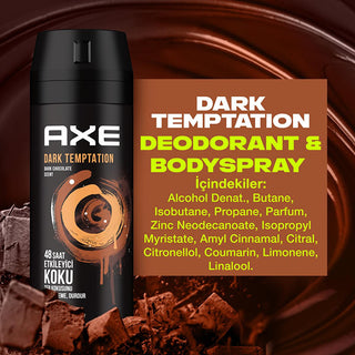axe dark temptation deodorant spray 150 ml, axe dark temptation packaging Axe Dark Temptation Deodorant Spray - 48-Hour Long-Lasting Scent for Men | 150 ml Axe Dark Temptation Deodorant Spray 150 ml axe, dark-temptation, deodorant-spray, men-fragrance, long-lasting-scent, body-spray, young-adults, chocolate-scent, odor-control, ai-generated