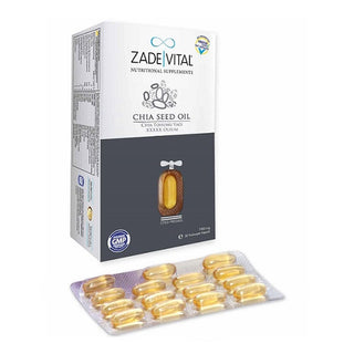 Zade Vital Chia Seed Oil 1000 mg 30 Capsules