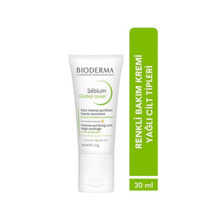 Bioderma Sebium Global Cover Cream 30ml, Texture of Bioderma Sebium Global Cover Cream, Usage of Bioderma Sebium Global Cover on skin Bioderma Sebium Global Cover Cream - Acne Care | 30ml Bioderma Sebium Global Cover Cream - 30ml for Acne Prone Skin bioderma, acne-care, sebium-global-cover, cream, 30ml, color-correcting, teenagers, adults, acne-prone-skin, ai-generated