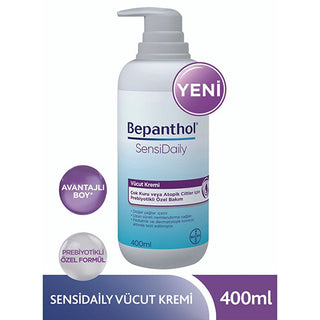 Bepanthol SensiDaily Body Cream 400ml - Prebiotic Moisturizer | Sensitive Skin