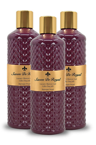 Savon de Royal Pearl Shower Gel Purple 500 Ml x3