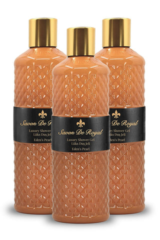Savon de Royal Pearl Shower Gel Brown 500 Ml x3