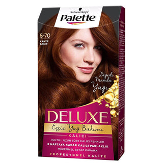 Palette Deluxe Hair Color 6-70 Chestnut Copper - Long-Lasting Formula