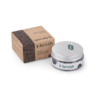 t-brush activated charcoal toothpaste tablets, packaging of t-brush charcoal toothpaste tablets, t-brush toothpaste tablet ingredients T-Brush Activated Charcoal Toothpaste Tablets - Fluoride, Vegan Formula for Sensitive Gums | 90 Tablets T-Brush Activated Charcoal Toothpaste Tablets - Vegan Formula t-brush, charcoal-toothpaste, vegan-toothpaste, sensitive-gums, teeth-whitening, natural-toothpaste, oral-care, eco-friendly-packaging, charcoal-tablets, ai-generated