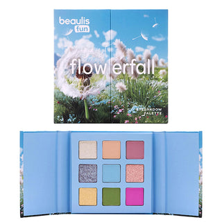 beaulise fun flowerfall palette front view, beaulise fun crystal bloom palette swatches Beaulis Fun Flowerfall Eye Shadow Palette - 9 Colors | Crystal Bloom Beaulis Fun Flowerfall Eye Shadow Palette | 9 Colors beaulise-fun, flowerfall-palette, eye-shadow, makeup-enthusiasts, beauty-lovers, colorful-makeup, cosmetic-palette, crystal-bloom, vibrant-colors, ai-generated