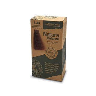 Natura Balance Creme Hair Color Light Copper 7.43 - 1 Tube | No Ammonia