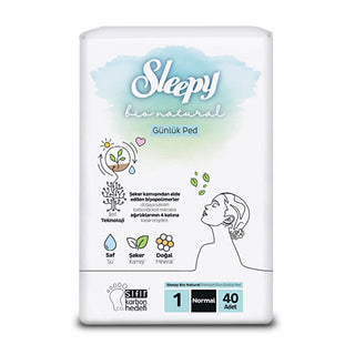 Sleepy Bio Natural Daily Pad 1 Normal 40 Pieces