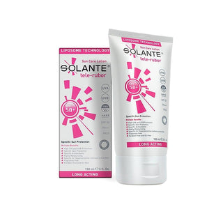 solante tele-rubor sunscreen 150ml, rosacea protection sunscreen by solante Solante Tele-Rubor SPF 50+ Sunscreen - Specially for Rosacea | 150 ml Solante SPF 50+ Rosacea Sunscreen 150 ml solante, spf-50, rosacea-sunscreen, sensitive-skin, sunscreen, anti-aging, moisturizing, cosmetic, ai-generated, skincare