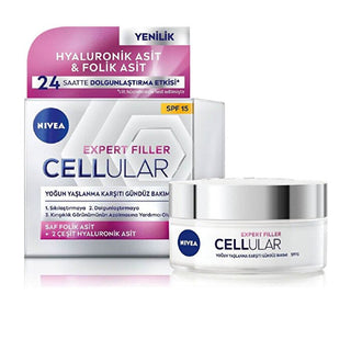Nivea Cellular Expert Filler Anti-Aging Day Cream SPF15 - 50ml | Hydrating Formula