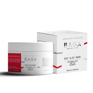 baga-red-clay-mask-100ml, baga-red-clay-mask-texture, baga-red-clay-mask-application Baga Red Clay Mask 100 ml - Oil Control, Tightening & Cleansing for Oily Skin | 3.4 fl oz Baga Red Clay Mask - Oil Control for Oily Skin | 3.4 fl oz baga, red-clay-mask, oil-control, skincare, facial-mask, clay-mask, beauty, young-adults, adults, ai-generated