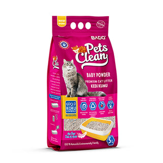 Bado Pets Clean Cat Litter Scented 5L - Super Fast Clumping
