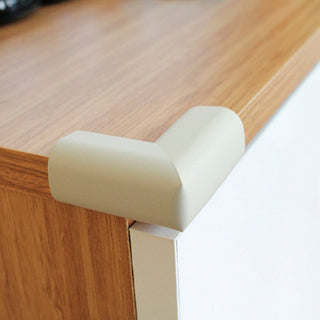 Baby Corner Guard Rubber Jumbo 4-Pack - Cream | Safety Corner Protectors