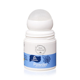 bee beauty anti-transpirant roll on powder 50 ml front view, bee beauty anti-transpirant roll on powder 50 ml application, bee beauty anti-transpirant roll on powder packaging Bee Beauty Anti-Transpirant Roll On Powder - Long-Lasting Freshness for All Skin Types | 1.69 fl. oz. Bee Beauty Anti-Transpirant Roll On Powder - 50 ml bee-beauty, anti-transpirant, roll-on, deodorant, personal-care, fragrance, freshness, body-care, natural-ingredients, ai-generated