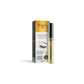 rosense eyebrow and lash care oil bottle, application of rosense eyebrow and lash oil Rosense Eyebrow & Lash Care Oil - 5 ml Rosense Eyebrow & Lash Care Oil - 5 ml eyebrow-care, lash-care, natural-oils, beauty-products, rosense, skincare, ai-generated, cosmetic-oils, hair-care, women's-beauty