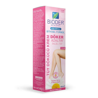 bioder hair removal cream 100 ml bottle, bioder hair removal cream application on skin Bioder Hair Removal Cream - Soothing Formula | 3.4 fl oz Bioder Hair Removal Cream - Soothing Formula | 3.4 fl oz bioder, hair-removal-cream, skin-care, treatment, men-and-women, cosmetic, smooth-skin, natural-ingredients, sensitive-skin, ai-generated