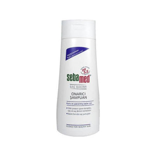 sebamed repair shampoo 200ml bottle, sebamed repair shampoo in use Sebamed Repair Shampoo - Nourishing Formula | 200ml Sebamed Repair Shampoo - Nourishing Formula | 200ml sebamed, repair-shampoo, damaged-hair, nourishing-shampoo, hair-care, shampoo, scalp-health, moisturizing, pH-balanced, ai-generated