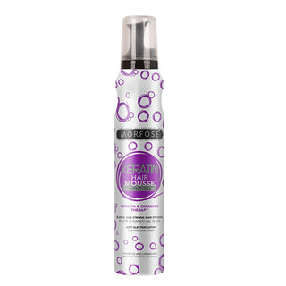 morfose keratin hair mousse bottle, morfose keratin hair mousse styling mousse, morfose hair mousse application Morfose Keratin Hair Mousse - Enhances Volume and Shine for Fragile Hair | 200 ml Morfose Keratin Hair Mousse - 200 ml for Volume and Shine morfose, keratin, hair-mousse, voluminous-hair, fragile-hair, styling-products, hair-care, strengthening, shiny-hair, ai-generated