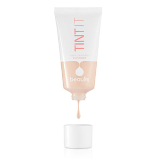 beaulis tint it foundation in light porcelain, medium coverage foundation for all skin types, beauitis foundation applying with brush Beaulis Tint It Foundation - Medium Coverage, Light Porcelain for All Skin Types Beaulis Tint It Foundation Light Porcelain - Medium Coverage beaulis, foundation, medium-coverage, light-porcelain, makeup, cosmetic, skin-care, vegan, cruelty-free, ai-generated