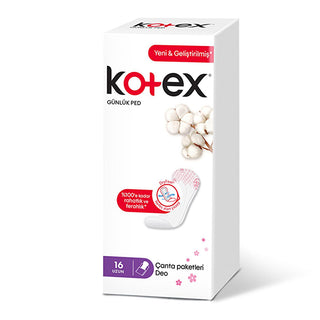 kotex daily pads deo long pack front view, kotex daily pads deo long packaging, image showing kotex daily pads with features Kotex Daily Pads - Deo Long 16 Pack for Women - Soft & Absorbent Kotex Daily Pads - Deo Long 16 Pack kotex, daily-pads, feminine-hygiene, women-products, deodorizing-pads, absorbent-pads, soft-pads, individually-wrapped, skin-safe, ai-generated