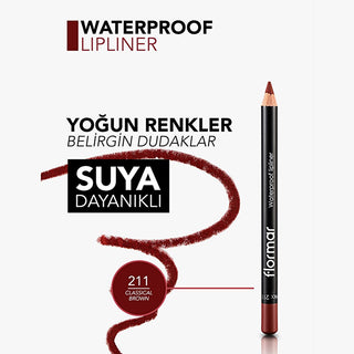 flormar mat lip liner 211 classical brown, matte long-lasting lip pencil by flormar Flormar Mat Lip Liner - 211 Classical Brown | Long-Lasting Waterproof Flormar Mat Lip Liner - 211 Classical Brown flormar, mat-lip-liner, waterproof-lip-liner, makeup, lip-pencil, cosmetic, women, premium, ai-generated, beauty