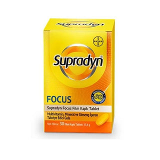 supradyn focus multivitamin tablets, bottle of supradyn focus tablets, ginseng infused multivitamin supplement Supradyn Focus Multivitamin Tablets - Ginseng Infused | 30 Count Supradyn Focus Multivitamin Tablets - Ginseng Infused supradyn, multivitamin, health-supplement, ginseng, vitamins-and-minerals, focus-support, energy-boost, adult-health, ai-generated, wellness