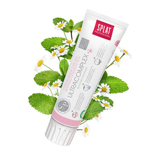 splat ultra complex toothpaste 100ml packaging, splat ultra complex toothpaste applied on toothbrush Splat Ultra Complex Toothpaste - Strengthens Teeth, Supports Gum Health | 100 ml Splat Ultra Complex Toothpaste 100 ml splat, toothpaste, oral-care, teeth-whitening, gum-health, hydroxyapatite, gentle-formula, daily-maintenance, fresh-breath, ai-generated