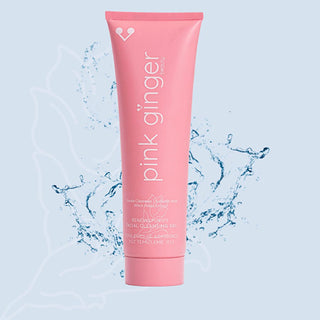 Pink Ginger Revitalizing Cleanser 150 ml, Gentle purifying gel for all skin types, Pink Ginger facial cleanser in a clear bottle Pink Ginger Revitalizing and Purifying Facial Cleanser - Gentle Gel for All Skin Types | 150 ml Pink Ginger Revitalizing Cleanser - Gentle Purifying Gel 150ml pink-ginger, facial-cleanser, purifying-gel, revitalizing-skincare, gentle-cleanser, salicylic-acid, witch-hazel, ginger-oil, skincare, ai-generated