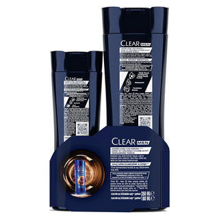 clear men anti hair fall shampoo 350ml, clear men anti dandruff shampoo 180ml, clear men shampoo bottle Clear Men Shampoo - Effective Against Dandruff and Hair Loss | 350 ml + 180 ml Clear Men Shampoo - Anti Hair Fall & Dandruff Control clear, men-shampoo, anti-hair-fall, anti-dandruff, hair-care, men-hair-products, scalp-care, niacinamide, coffee-extract, ai-generated