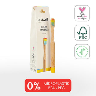 ecowell bamboo kids toothbrush image 1, ecowell bamboo kids toothbrush image 2 Ecowell Bamboo Kids Toothbrush - Soft Bristles | Ergonomic Design Ecowell Bamboo Kids Toothbrush - Soft Bristles ecowell, bamboo-kids-toothbrush, soft-bristles, eco-friendly, natural, vegan, children, oral-care, hypoallergenic, ai-generated
