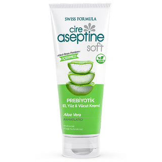 cire-aspetine-aloe-vera-cream-75ml, soothing-aloe-vera-cream-application, nourishing-skin-relief-product Cire Aseptine Soft Aloe Vera Cream with Prebiotics - Nourishing Relief for All Skin Types | 75 ml Cire Aseptine Aloe Vera Cream - Nourishing Relief for Skin cire-aspetine, aloe-vera-cream, skin-nourishment, prebiotic-skincare, soothing-cream, natural-skin-care, dermatologically-tested, hydrating-cream, moisturizer, ai-generated