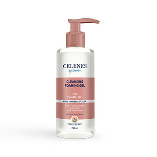 celenes cloudberry face wash gel bottle, soothing cleanser for sensitive skin, facial wash with natural ingredients Celenes Cloudberry Face Wash Gel - Soothing Cleanser for Adults with Dry Skin | 8.45 fl. oz. Celenes Cloudberry Face Wash Gel - Nourishing for Sensitive Skin celenes, cloudberry, face-wash, sensitive-skin, dry-skin, natural-skin-care, soothing-cleanser, herbal-ingredients, eco-friendly, ai-generated