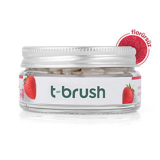 t-brush strawberry flavored toothpaste tablets, fluoride-free toothpaste tablets for kids, eco-friendly packaging for toothpaste tablets T-Brush Strawberry Flavored Toothpaste Tablets - Fluoride-Free for Kids & Sensitive Gums | 90 Tablets T-Brush Strawberry Fluoride-Free Toothpaste Tablets t-brush, toothpaste-tablets, kids-oral-care, fluoride-free, sensitive-gums, natural-toothpaste, vegan-friendly, travel-friendly, eco-friendly-packaging, ai-generated