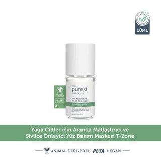 the purest solutions t-zone oil eraser, sebum control treatment 10 ml The Purest Solutions T-Zone Oil Eraser - Sebum Control | 10 ml The Purest Solutions T-Zone Oil Eraser - 10 ml t-zone-oil-eraser, sebum-control, oily-skin, acne-prone-skin, skincare, oil-absorbing, tea-tree-oil, azelaic-acid, bacteria-fighting, ai-generated