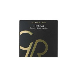 golden rose mineral terracotta powder 03 product image, close up of golden rose terracotta powder 03, swatch of golden rose mineral powder 03 Golden Rose Mineral Powder - Terracotta 03 | 0.35 oz Golden Rose Mineral Powder - Terracotta 03 golden-rose, mineral-powder, makeup, cosmetics, beauty, teracotta, makeup-enthusiasts, professional-makeup, ai-generated, face-powder