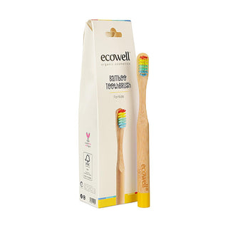 ecowell bamboo kids toothbrush image 1, ecowell bamboo kids toothbrush image 2 Ecowell Bamboo Kids Toothbrush - Soft Bristles | Ergonomic Design Ecowell Bamboo Kids Toothbrush - Soft Bristles ecowell, bamboo-kids-toothbrush, soft-bristles, eco-friendly, natural, vegan, children, oral-care, hypoallergenic, ai-generated