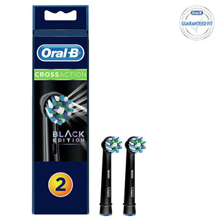 Oral-B Crossaction Black Edition Replacement Brush Heads 2 Pieces