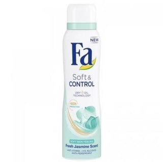 fa soft control deodorant women 150ml, jasmine scented deodorant for women Fa Soft Control Deodorant - Jasmine Scent | 150ml Fa Soft Control Deodorant for Women - 150ml fa, deodorant, women, antiperspirant, jasmine-scent, soft-control, 150ml, dry-oil-technology, fragrance, ai-generated