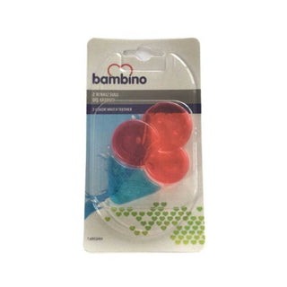 Bambino 2 Colored Water Teether - Red/Blue Ice Cream
