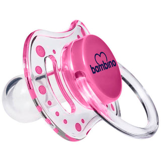 Bambino Silicone Cherry Tip Pacifier 18+ Months - Pink