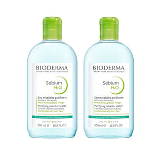 Bioderma Sebium H2O 500ml Twin Set