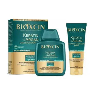 bioxcin keratin argan shampoo 300ml, bioxcin keratin argan conditioner 250ml, bioxcin keratin argan hair repair set Bioxcin Keratin Argan Repair Shampoo & Conditioner Set | 300ml + 250ml Bioxcin Keratin Argan Repair Set bioxcin, keratin-shampoo, argan-oil, hair-care, conditioner, damaged-hair, hair-repair, moisturizing, healthy-hair, ai-generated