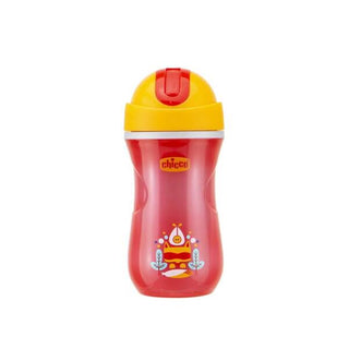 Chicco Thermal Insulated Sports Glass with Straw 14 Months+ Red Fox Girl 266ml