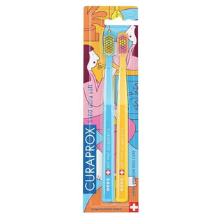 Curaprox 5460 Bathroom Edition Ultra Soft 2-pack Toothbrush