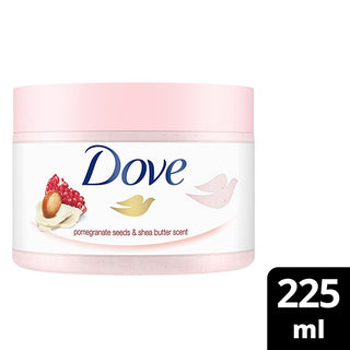 dove body scrub with pomegranate and shea oil, 225ml dove body scrub packaging, smoothing and hydrating dove body scrub Dove Body Scrub - Pomegranate & Shea Oil for Glowing Skin | 225 ml Dove Body Scrub Pomegranate & Shea Oil 225 ml dove, body-scrub, pomegranate, shea-oil, skin-care, exfoliation, moisturizing, spa, luxury-showers, ai-generated