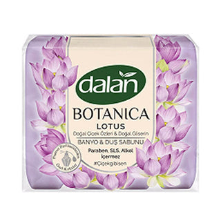Dalan Botanica Lotus Bath and Shower Soap 150g x 4 - Floral Scent | Gentle Cleansing