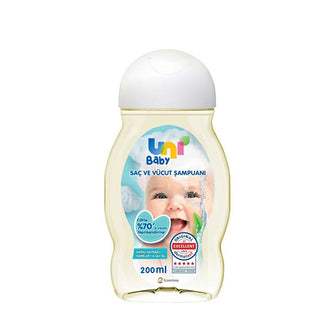 Uni Baby Hair and Body Shampoo 200ml - Naturally Sourced Ingredients and Pure Water
