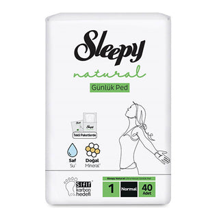 Sleepy Natural Daily Pads Super Normal 40 Count - Ultra Soft
