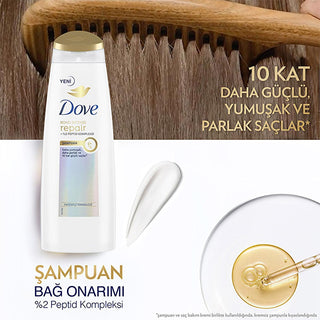 dove bond intense repair shampoo 400ml, bottle of dove hair repair shampoo, dove shampoo for damaged hair Dove Bond Intense Repair Shampoo - Revolutionary Hair Care for Damaged Hair | 400 ml Dove Bond Intense Repair Shampoo - 400ml for Damaged Hair dove, shampoo, damaged-hair, hair-care, bond-repair, peptide-complex, bio-protein-care, intense-repair, hair-repair, ai-generated