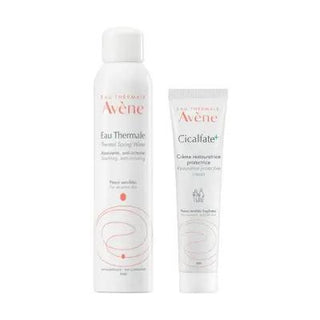 avene sensitive skin care set with thermal water and cream, avene thermal water for soothing sensitive skin, avene cicalfate restorative cream for damaged skin Avene Sensitive Skin Care Set - Restorative Duo | 300ml + 40ml Avene Repair Set for Sensitive Skin | Skin Care avene, sensitive-skin, skin-care-set, thermalspring-water, restorative-cream, skin-repair, gentle-skin-care, hypoallergenic, ai-generated, problematic-skin